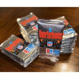 80 SEALED Packs - 1991 Upper Deck Domino's The Quarterbacks Football‎ Cards